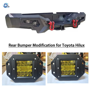 Parachoques Delantero y Trasero Todoterreno, Barra Protectora Anticollisión para Toyota Hilux Vigo Revo <span class=keywords><strong>Rocco</strong></span> - Product Image 5