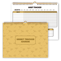 Impression personnalisée habitude Tracker Journal objectif planificateur non daté quotidien hebdomadaire soins personnels orientation étudiant enseignant cahiers d'entraînement