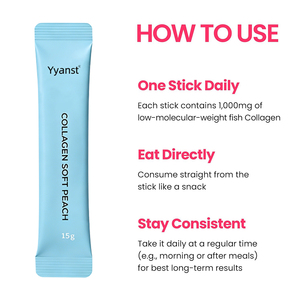 OEM/ODM Fish Protein Hydrolysate Fast-absorbing Support glowing skin healthy nails sugar <b>free</b> collagen peptide jelly - Product Image 2