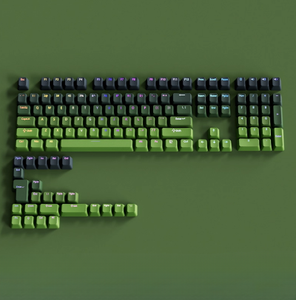 Custom Two-<strong>Color</strong> Gradient 130-Key PBT <strong>Mechanical</strong> <strong>Keyboard</strong> Keycap Matcha <strong>Color</strong> With Height - Product Image 1