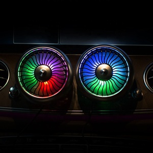 YATE F102 2 Inch Blade 5W Power New Cool Car Fans Atmosphere LED Light Mini Car Gadgets Accessories Original Factory Customized - Product Image 3