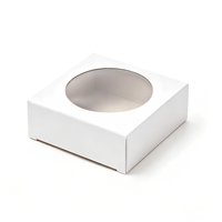 Caja de Embalaje de Jabón Ecológica, Autoarmable, con Ventana, de Cartón Blanco, Fácil de Montar, Hecha a Mano, con Logotipo Personalizado Impreso y Grabado