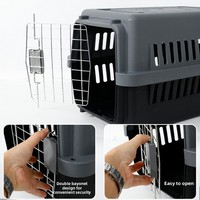 Étuis de transport pour animaux de compagnie personnalisés, en plastique, portables, respirants, légers, écologiques, robustes et durables pour le transport aérien