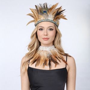 Boheemse veren hoofdbanden bulkverpakking voor muziekfestival carnaval strandfeest groothandel kleurrijke feest haaraccessoires op voorraad - Product Image 6