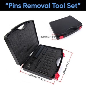 Kit de tirants de dépose de goupilles en ligne, 12 pièces, entraînement 1/2 po, pour réparation de moteur de voiture, avec barre d'extension et jeu de douilles - Product Image 4