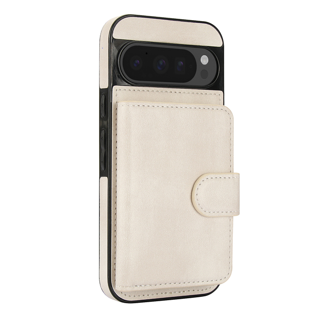 2 in 1 Magnetic Charging Card Holder for Google Phone Case Pu Leather Phone Case for Google Pixel 8 Pro 9A 9 ProXl 10 Pro