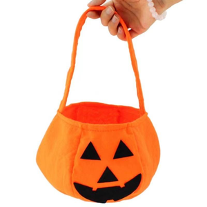 Hot Sale Halloween Pumpkin Candy Bag, Kids Trick or Treat Non-Woven Pumpkin Bucket <b>Tote</b> Bag, Kids Costume Party Favors - Product Image 6