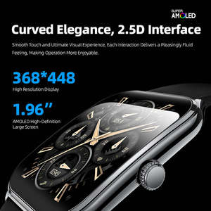 สมาร์ทวอทช์ MT61 หน้าจอโค้ง 2.5D AMOLED HD ขนาด 1.96 นิ้ว พร้อมระบบสัมผัส  ตรวจสอบสุขภาพตลอด 24 ชั่วโมง  กันน้ำระดับ IP67 นาฬิกาออกกำลังกาย - Product Image 5