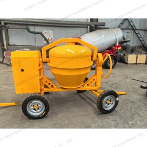 Obral mesin campuran beton mesin bensin Diesel tipe Trailer tangki pencampur semen kualitas tinggi - Product Image 1