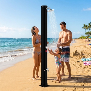 Douche solaire extérieure 18L en ABS et <span class=keywords><strong>PVC</strong></span>, colonne de douche chauffée au solaire pour <span class=keywords><strong>piscine</strong></span>, jardin, plage, cour arrière, spa - Product Image 6