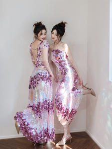 Tela <span class=keywords><strong>de</strong></span> Tul Bordado con Lentejuelas SPARKY <span class=keywords><strong>de</strong></span> Alta Calidad, Multicolor y Denso, para Vestidos <span class=keywords><strong>de</strong></span> Fiesta para Niñas, 100% Poliéster - Product Image 3