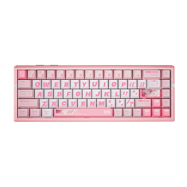ATK RS6 Series Mechanical RGB Wired Gaming Keyboard with USB Type-C Interface and Aluminum Build for PC Desktop