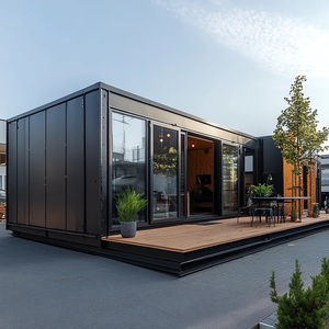 Villa Contenedor Prefabricada de Lujo Moderna de 40 pies con Ventanas de Cristal Completas, Casa Modular, Hotel Boutique, Resort Vacacional, Vivienda Familiar, Calefacción, 5 Años de Garantía - Product Image 1
