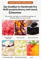 Machine automatique de fabrication de perles de tapioca en acier inoxydable pour les magasins de bubble tea