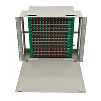Marco de Distribución Óptica (ODF) de Grado Telecomunicaciones, 144 Núcleos, Adaptador FC, Montaje en Rack de 19 Pulgadas, para Redes FTTH y FTTx