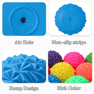 Bola de masaje puntiaguda de Pvc Medio masaje Yoga Fitness Ball Equilibrio Stepping Pods Bola de masaje de erizo - Product Image 3