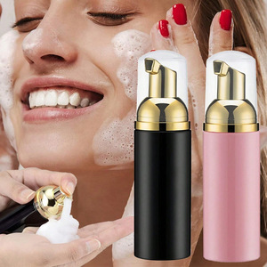 Botellas con Bomba de Espuma, Múltiples Tapas Dosificadoras, Rosa/Negro/Transparente, Botella Espumadora para Limpiador Facial, Envase para Cosméticos y Cuidado de la Piel - Product Image 4