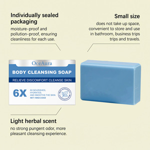 Body cleansing soap cleanses the skin moisturizes softens brightens moisturizes cleanses the skin cleanses and refreshes - Product Image 2