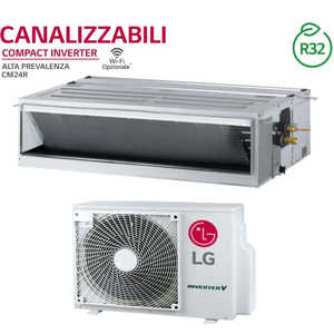 LG Ducted Air Conditioner <b>Econo</b> 24000 Btu CM24R.N10 R-32 A++/A+ Wi-Fi Optional Wired Control LG PREMTB001 - Product Image 2