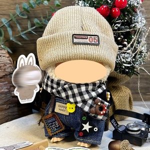 Cho Labubu Nhỏ C Túi Đầu Tiên & Thứ Hai Thế Hệ Móc Chìa Khóa Thơm Màu Đen Gió Hoa Trà Quần Áo Mặt Dây Chuyền Cho Labubu Chỉ Quần Áo - Product Image 1