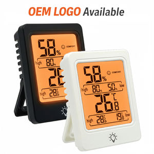 Termômetro Digital Interno Higrômetro LCD com Grande Display, Monitor de Temperatura e Umidade Alimentado por Bateria para Casa e Quarto - Product Image 2