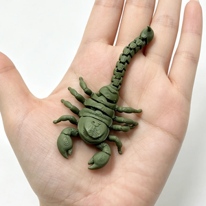 Jouet animal imprimé en 3D personnalisé, jouet scorpion entièrement articulé, modèle animal, décoration de bureau et de maison - Product Image 3