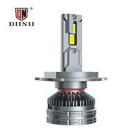 Ampoules de phare LED DIINII N2-H4 140W, kit universel pour voiture, 16000LM, phare de véhicule, 6000K, pour voitures, camions, aluminium