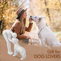 Sculpture de chien en résine 3D - Figurine - Design d'animal de dessin animé mignon - Décoration de maison peinte - Pour le bureau - Salon - Cadeaux de Noël pour les animaux de compagnie
