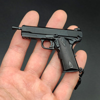 Modelo de Pistola de Metal 1:3 Sin Inscripciones, Llavero con Colgante Modelo 1911