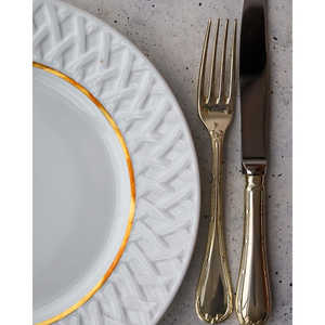 Set di posate in lega d'argento con nastri per combinazioni assortite, modello elegante per allestimenti da tavola - Product Image 2