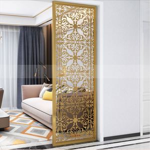 EX194 Modern Indoor/Outdoor Stainless Steel Partition Multi-Functional Decorative Laser Cut Metal <b>Screen</b> Room Dividers - Product Image 4
