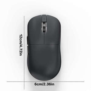 JOMAA แบบมีสาย +2.4G+BT เมาส์ออปติคอลตามหลักสรีรศาสตร์น้ำหนักเบาไร้สายชาร์จเกมเงียบเม้าส์ 6400 DPI เมาส์ปรับได้ - Product Image 6