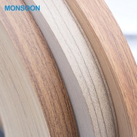 Bande de chant en PVC imitation bois standard avec finition écologique, largeur 12-54 mm, épaisseur 0,4-3,0 mm pour le bordage de meubles