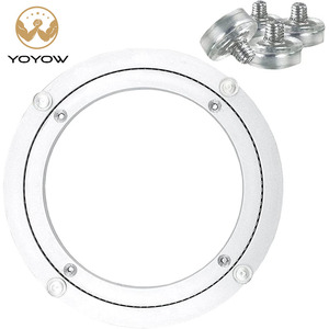 Placa giratoria de aluminio de 20 pulgadas, rotación flexible, bajo nivel de ruido, uso duradero en el hogar, sala de estar, dormitorio, hotel, restaurante, silla, escritorio - Product Image 1