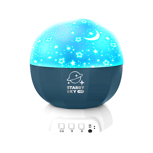 Sensorial Toys Baby Led Rotating Star Moon Projector Lamp Night Light with Music