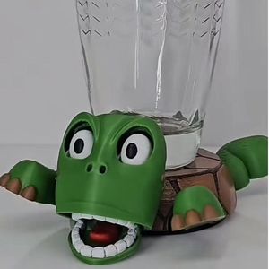 Gobelet en plastique imprimé 3D créatif tasse à café tasse à eau drôle tortue sous-verre espiègle ébats farfelus sous-verre Droll Expression - Product Image 5