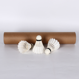 OEM di alta qualità raddrizzare <span class=keywords><strong>la</strong></span> piuma d'oca curva 2 strati sughero <span class=keywords><strong>Badminton</strong></span> volano - Product Image 2