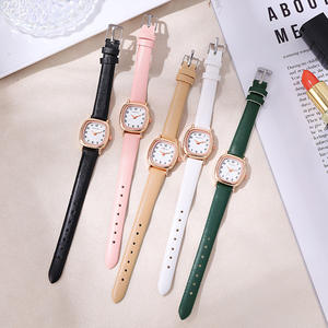 <span class=keywords><strong>Montre</strong></span> carrée pour <span class=keywords><strong>femme</strong></span> tendance, petit cadran, <span class=keywords><strong>montre</strong></span> à quartz pour étudiante, bracelet en cuir, montres simples et décontractées (WA021) - Product Image 5