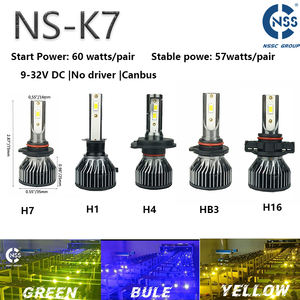 60W K7 H7 <span class=keywords><strong>ampoule</strong></span> de phare LED 300% plus lumineuse que l'<span class=keywords><strong>ampoule</strong></span> halogène accessoires de voiture 9005 9006 lumière LED Canbus 6500K remplacer l'halogène - Product Image 6