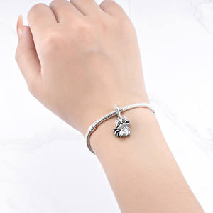 Colgante de mapache de cobre blanco al por mayor, colgante original de alta gama para pulsera y collar DIY para mujer - Product Image 4