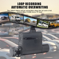 Enregistreur MDVR 4G GPS WiFi 1080P 4 canaux, système de caméra de voiture 360°, moniteur de recul pour bus
