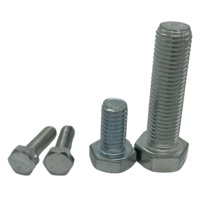 Promo Jual Mur dan Baut Hex Bolt Hex Nut DIN933 DIN931 Permukaan ZINC Grade 4.8