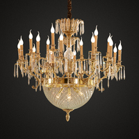 Laiton Super Grand Lustre En Cristal Plaqué Classique Hôtel Plafonnier Or 10 Plastique Cuivre 80 Nordique Rococo Style Doré