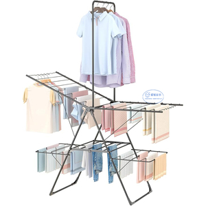 Séchoir à linge peu encombrant avec pince à chaussettes Séchoir pliable - Product Image 4