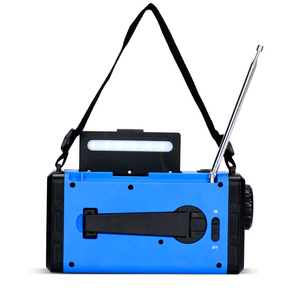 Nuevo modelo Kit de supervivencia portátil Manivela Radio SOS Linterna 5000 MAh Banco de energía solar FM/AM Altavoz Internet Radio Plástico - Product Image 6