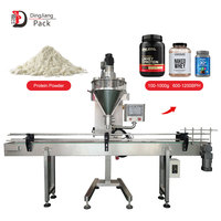 Machine de remplissage automatique haute précision pour pots et bouteilles, pour contenants en plastique/verre/métal, remplisseur de poudre 50-500g pour protéines alimentaires