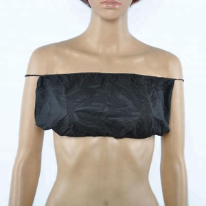 Soutiens-gorge de spa sans dos jetables, sous-vêtements noirs non tissés à deux couches, doux pour femmes, pour bronzage, massages, salons, cliniques, tatouages, hôpitaux - Product Image 6