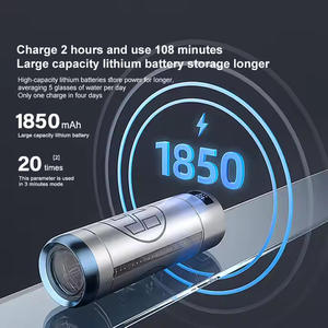 ขวดน้ำอัลคาไลน์แก้วแบบพกพา ชาร์จด้วย USB  พร้อมโลโก้สั่งทำ ใช้ได้ทั้งในรถยนต์ บ้าน และนอกบ้าน ใช้พลังงานไฟฟ้า/แบตเตอรี่ รุ่น HA02 Garag - Product Image 4