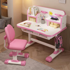 Modernes Kinder-Schreibtisch-Stuhl-Set aus Holz und Kunststoff für Schule, Outdoor, Esszimmer, Hotel, Wohnzimmer, Apartment, Zuhause, Büro - Product Image 6