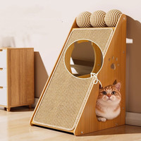 Sisal Cat Scratch Board Résistant À L'usure Chat Scratcher Lit Carton Interactif Chat Jouets